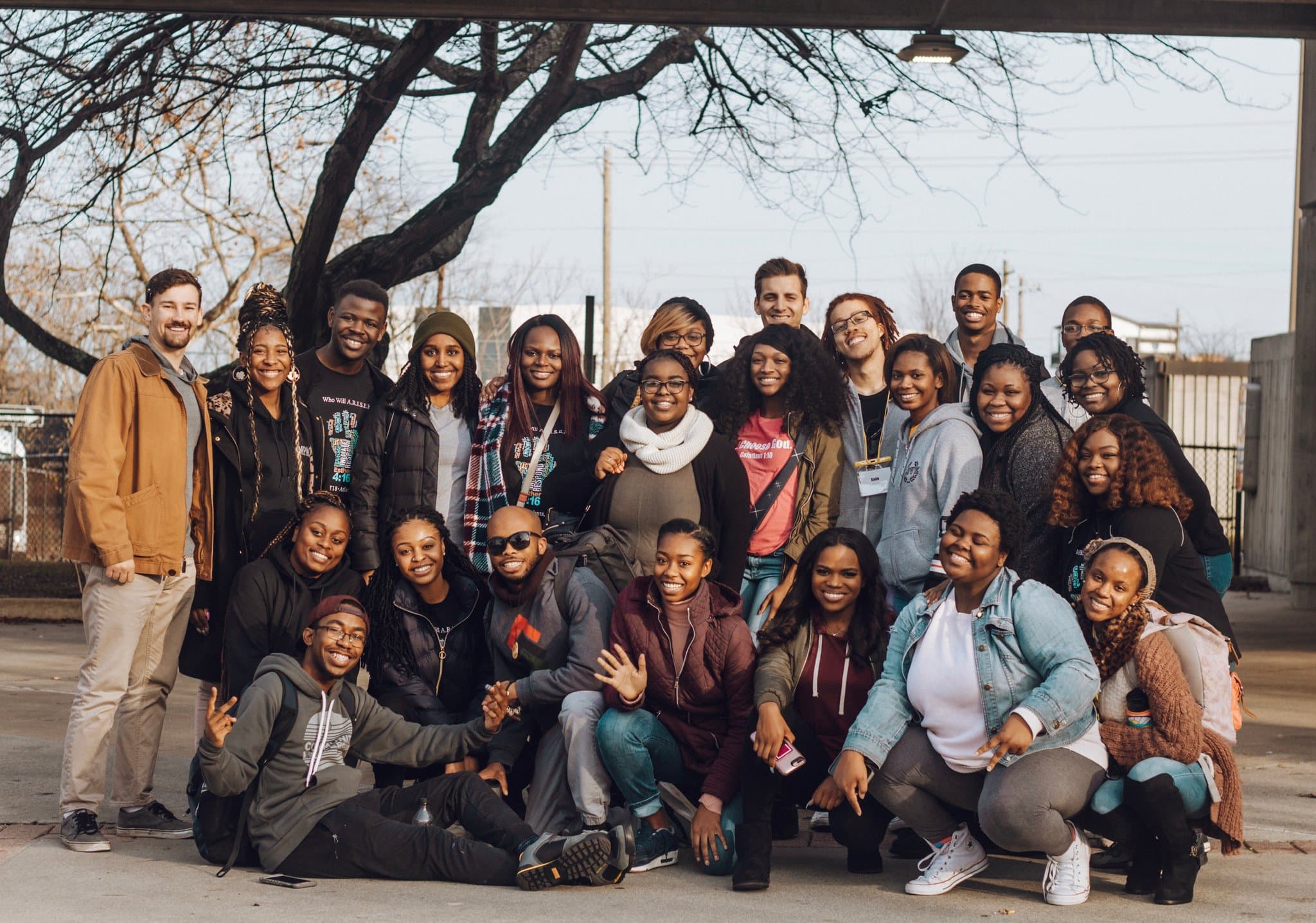Impact students and leaders gathered together