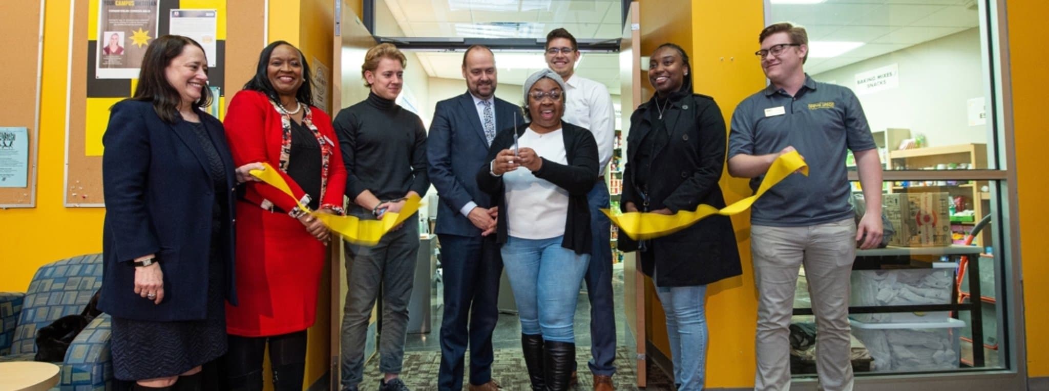 Impact leaders and community partners gathered at an event